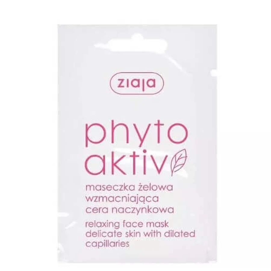 Ziaja Phytoactiv, Зміцнююча гелева маска для судинної шкіри, 7 мл: ціни та характеристики