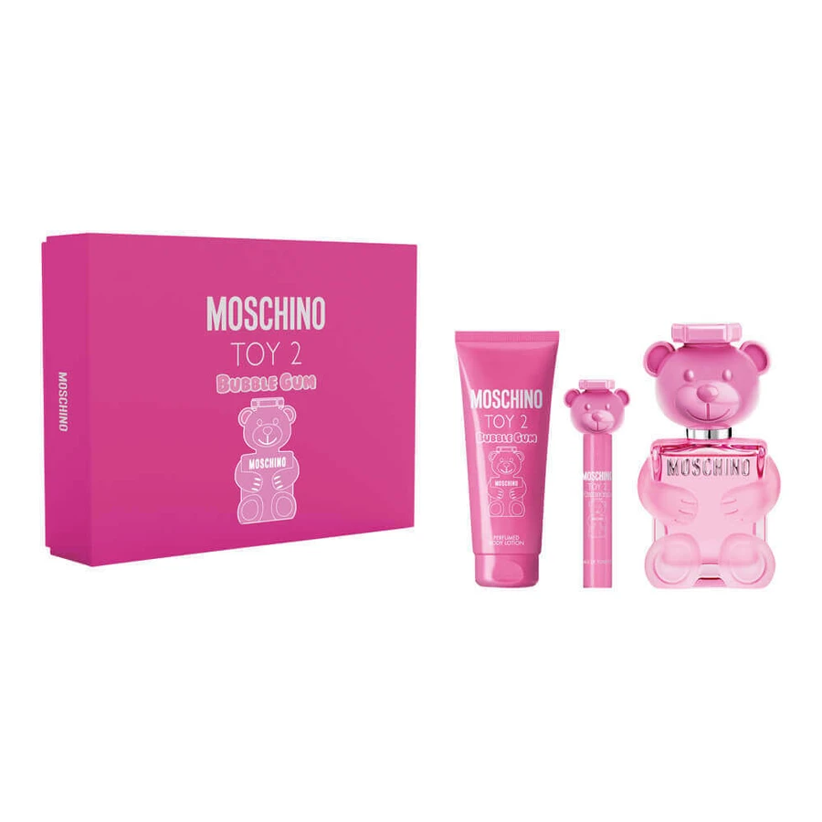 Набір Moschino Toy 2 Bubble Gum Набір Туалетна вода 100 мл + Лосьйон для тіла 100 мл + Туалетна вода 10 мл: ціни та характеристики