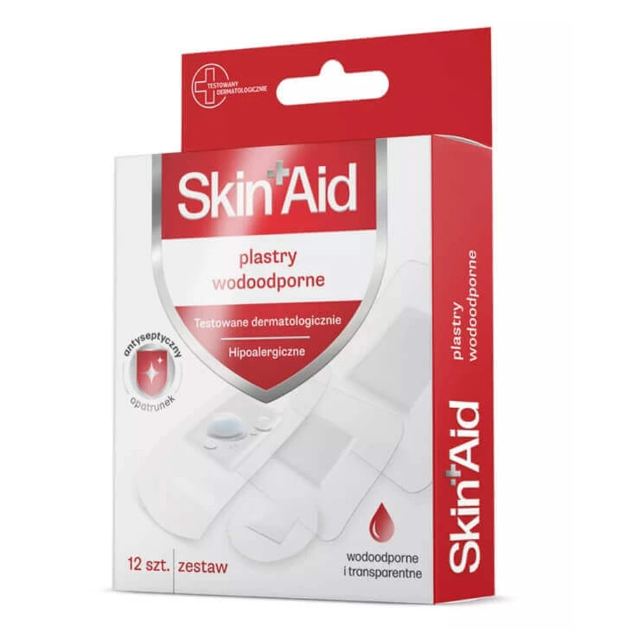 Водонепроницаемые пластыри Skin Aid, 12 шт.: цены и характеристики