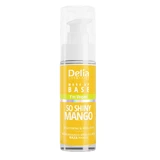 Веганська освітлююча та відновлююча база під макіяж Delia Vegan So Shiny Mango, 30 мл