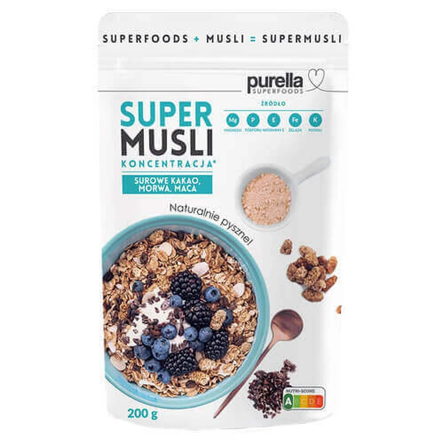 Purella Superfoods SuperMusli Concentration 200 г: цены и характеристики