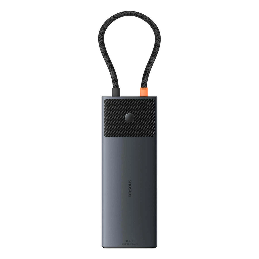 USB HUB 11in1 Baseus Metal Gleam Series II USB-A/USB-C PD/HDMI/DP/RJ45/SD/TF - чорний: ціни та характеристики