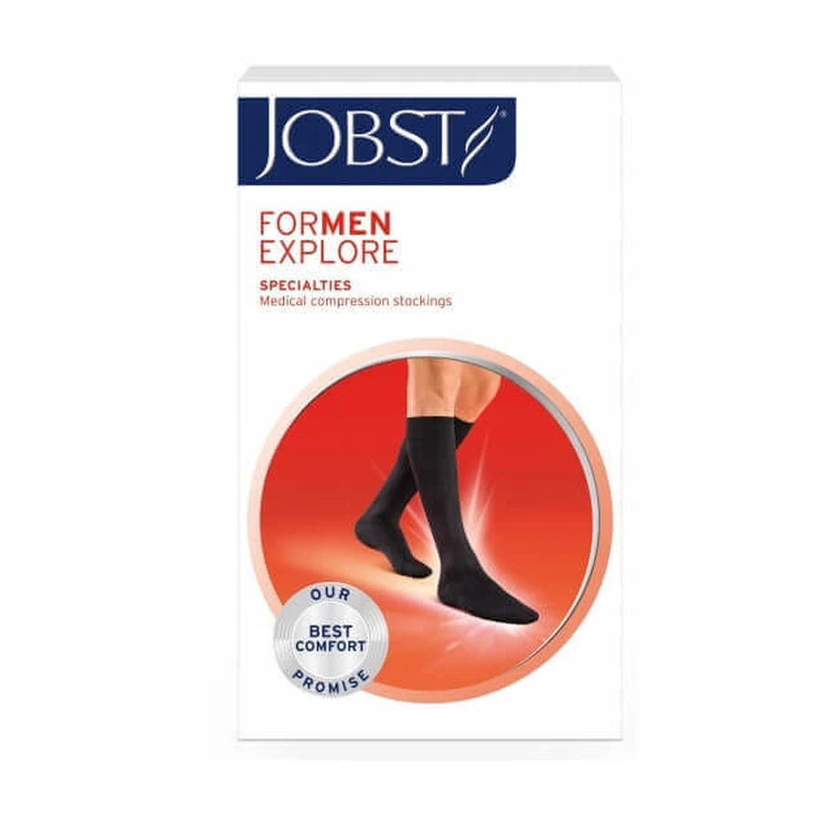 Jobst ForMen Explore CCL1 наколінники із закритим кінчиком темно-синій 4: ціни та характеристики