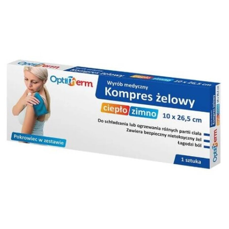 OptiTherm тепло-холодный гелевый компресс 10 x 26,5 см, 1 шт.: цены и характеристики