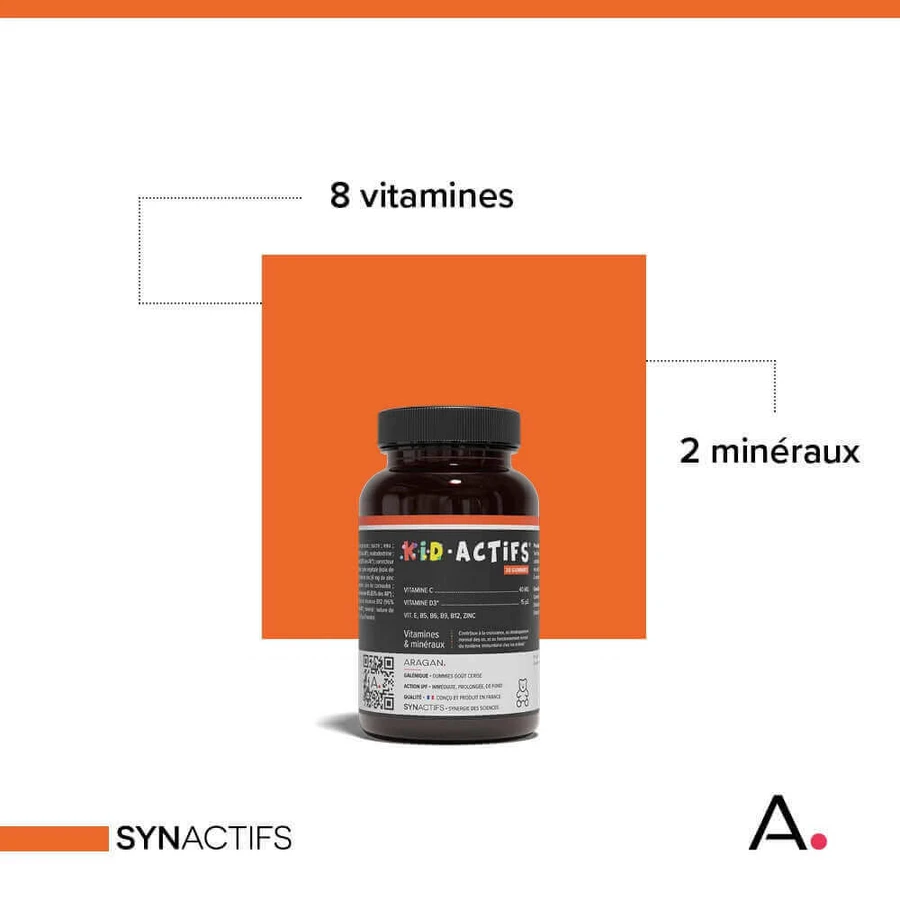 Aragan Synactifs BambiniActifs Витамины и минералы 30 жевательных конфет: цены и характеристики