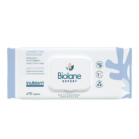 Дитячі серветки Biolane Expert Ніжні для чутливої шкіри x72: ціни та характеристики