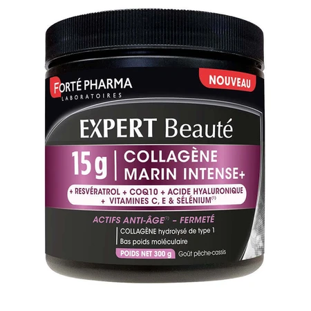 Forté Pharma Expert Beauté Колаген морський інтенсивний+ 15г Аромат персика та чорної смородини 300г: ціни та характеристики