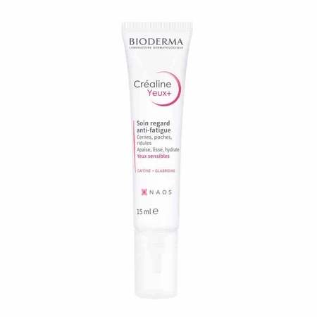 Крем для контуру очей BioDerma Crealine Yeux+ проти втоми для чутливої шкіри 15мл: ціни та характеристики