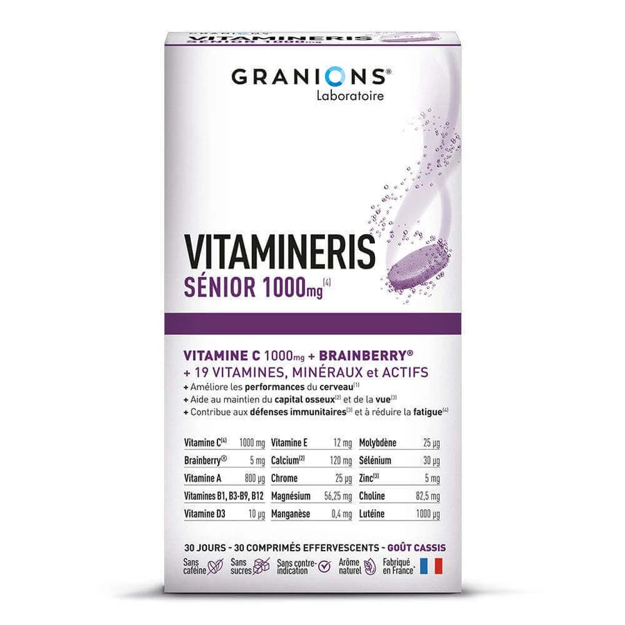 Granions Vitamineris Senior 1000mg 30 таблеток: цены и характеристики