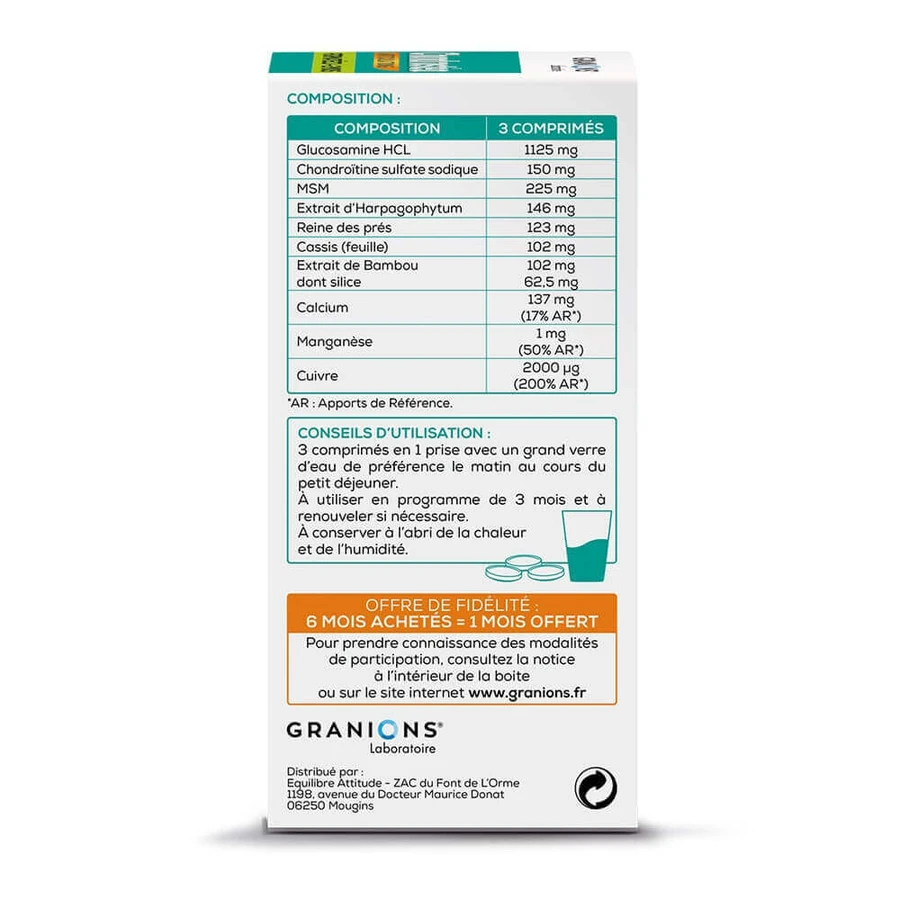 Granions Triple Action Formula Joint Protection 180 Chondrosteal Tablets: цены и характеристики