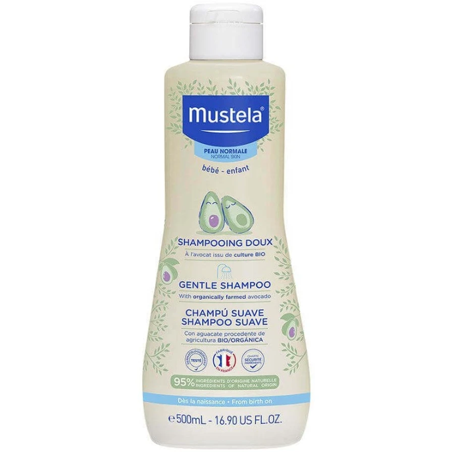 Шампунь для волос Mustela Organic Avocado мягкий, с рождения, 500 мл: цены и характеристики