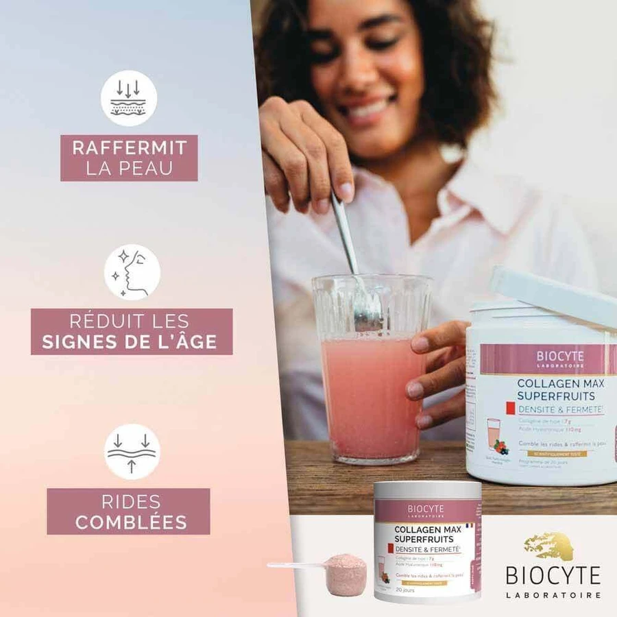 Biocyte Anti-Ageing Collagen Max Superfruits со вкусом красных фруктов и мяты 260 г: цены и характеристики