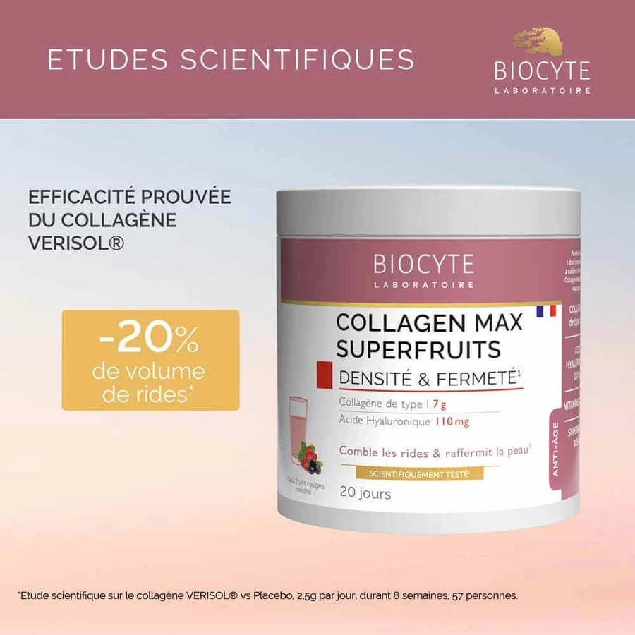 Biocyte Anti-Ageing Collagen Max Superfruits со вкусом красных фруктов и мяты 260 г: цены и характеристики