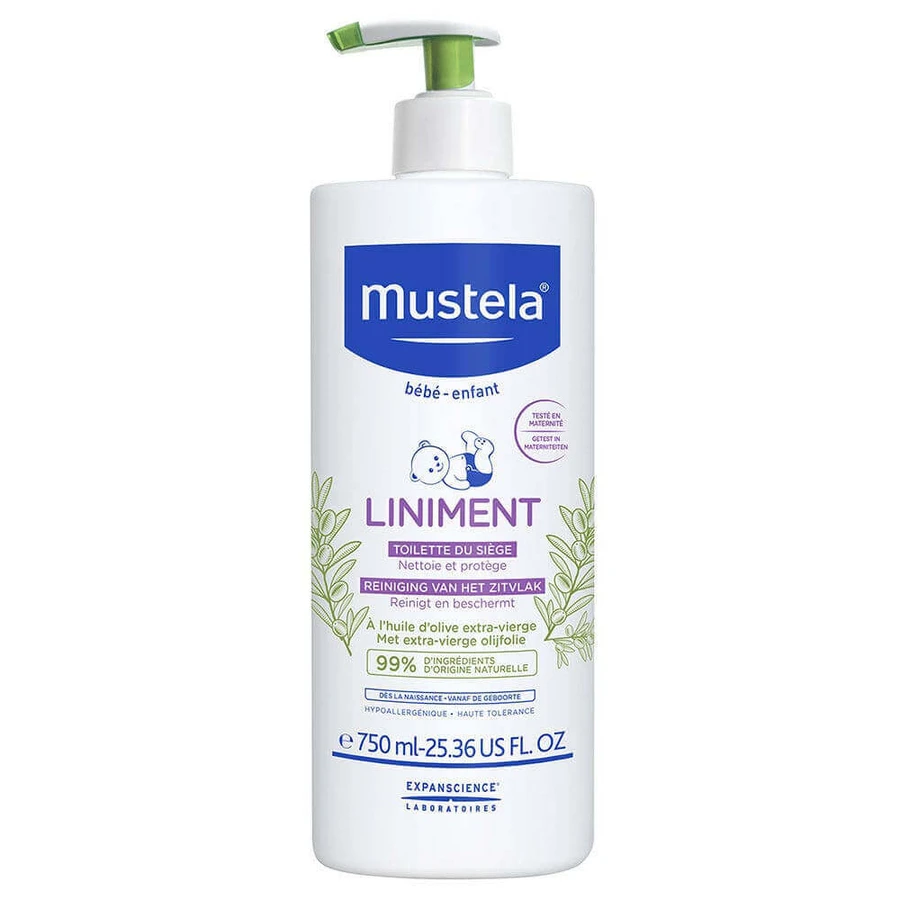Линимент Mustela с оливковым маслом экстра вирджин с рождения 750 мл: цены и характеристики