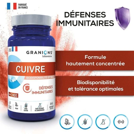 Granions Copper Immune Defence 60 капсул: цены и характеристики