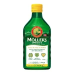 Жидкое масло печени трески Moller'S Omega-3, натуральный лимонный ароматизатор 250 мл: цены и характеристики