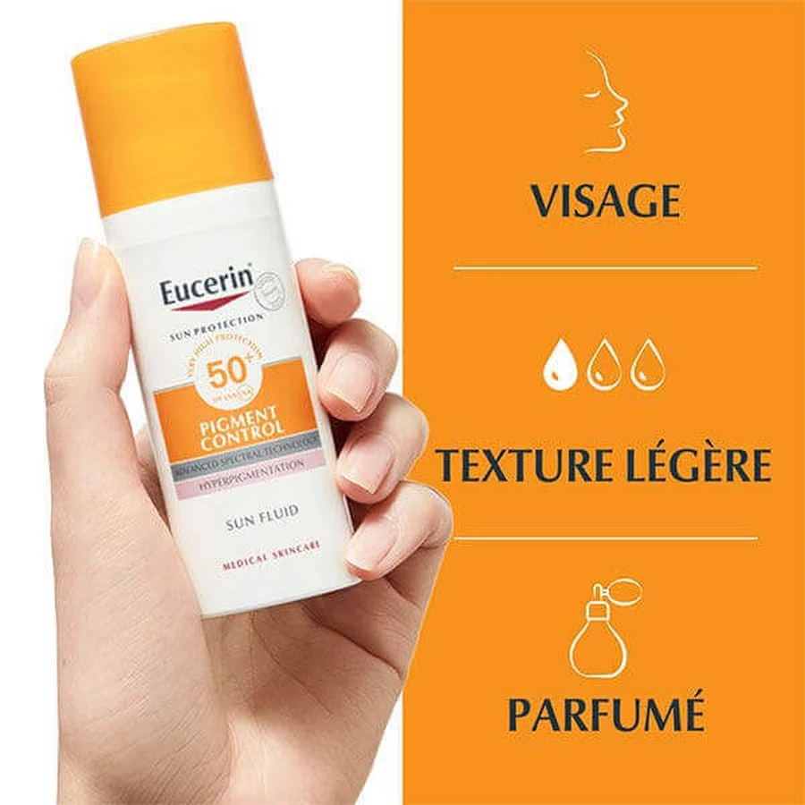 Eucerin Сонцезахисний флюїд проти пігментних плям SPF50 Anti Stain 50 мл: ціни та характеристики