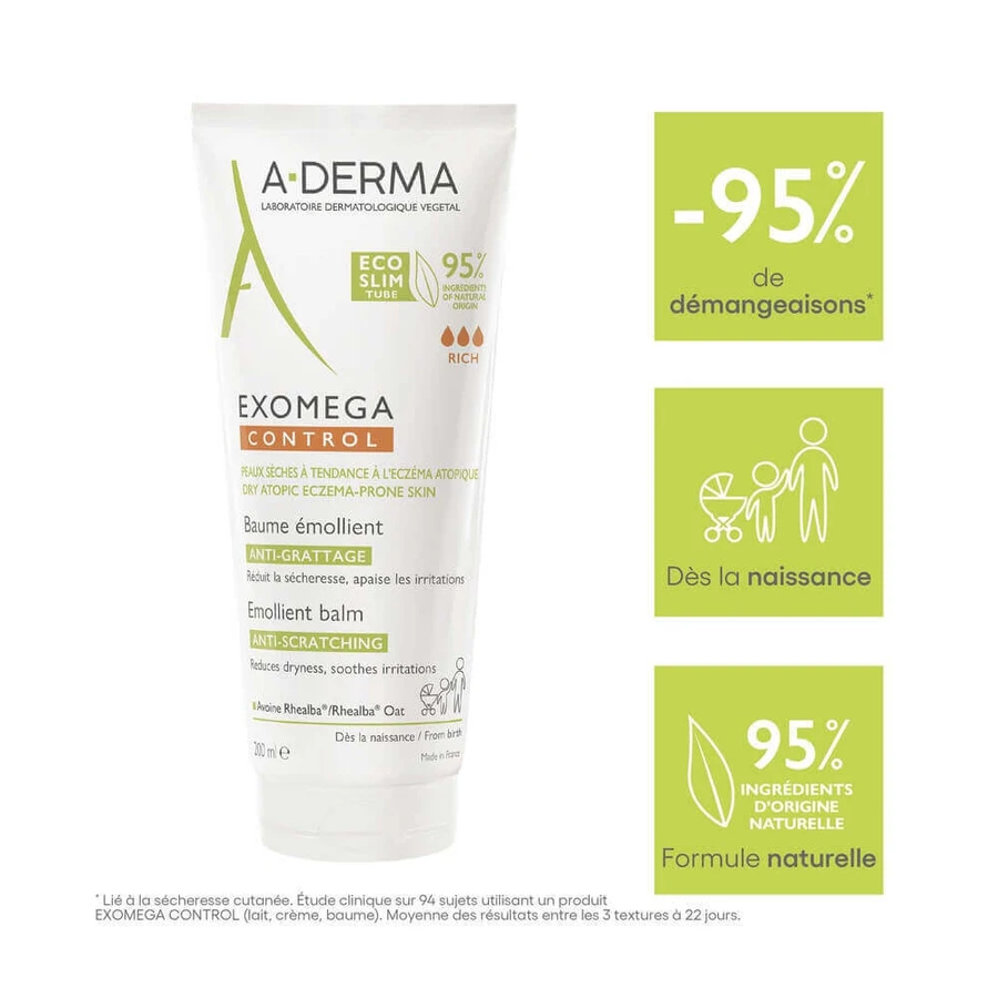 A-Derma Exomega Control Emollient Balm Сухая кожа с атопической тенденцией 200 мл: цены и характеристики