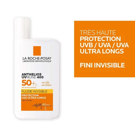 La Roche-Posay Anthelios Uvmune 400 Invisible Fluid Spf50+ Perfume-Free 50ml: цены и характеристики
