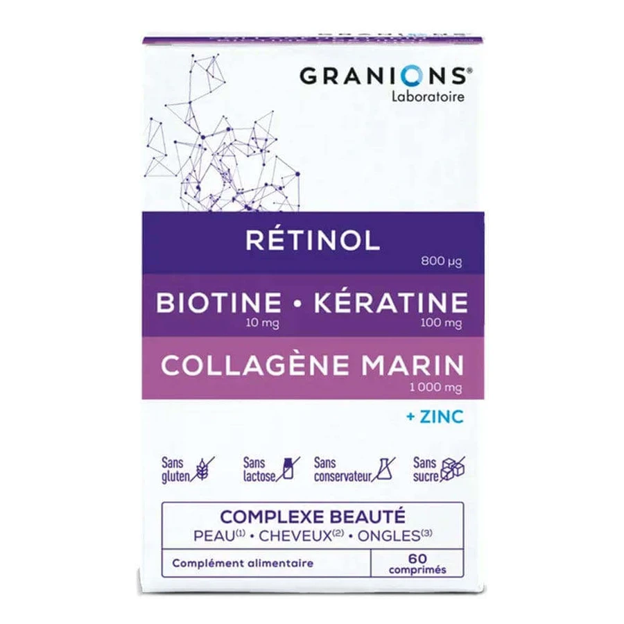 Granions Complexe Красота кожи, волос и ногтей 60 таблеток: цены и характеристики