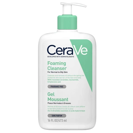 Очищающий гель для лица Cerave для нормальной и жирной кожи 473 мл: цены и характеристики