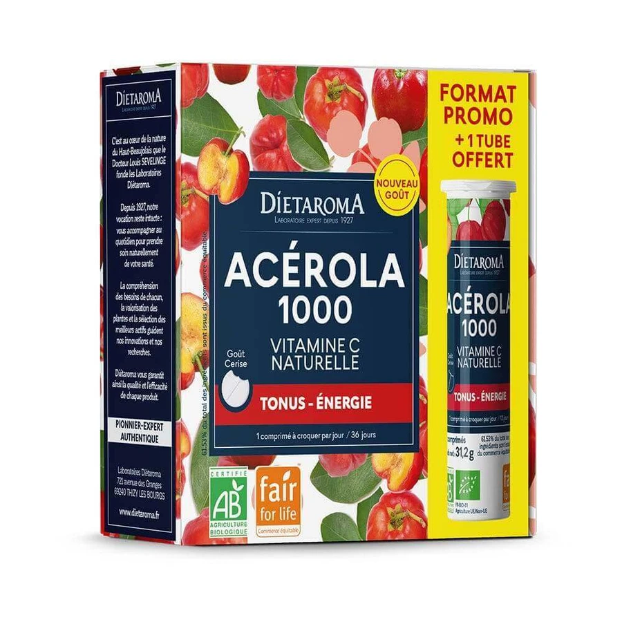 Dietaroma Ацерола 1000 Енергетичний тонус 36 таблеток: ціни та характеристики