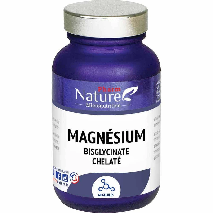 Pharm Nature Micronutrition Магній бісгліцинат хелат 60 капсул: ціни та характеристики