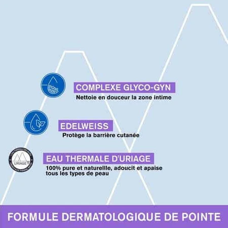 Освіжаючий гель для інтимної гігієни Uriage Gyn-Phy Gyn-phy Intimate Hygiene Sensitive Mucosae Uriage Muqueuses Sensibles 500мл: ціни та характеристики