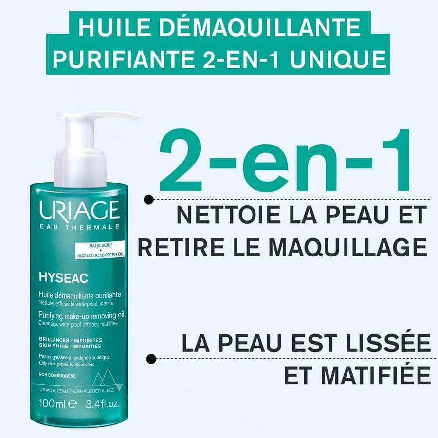 Очищуюча олія Uriage Hyseac Очищаюча олія для шкіри обличчя Acnéiques Peaux Grasses 100мл: ціни та характеристики