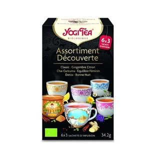 Yogi Tea Ассорти Decouverte Classic + Лимон Имбирь + Турмерик Чай + Женский баланс + Детокс + Ночной