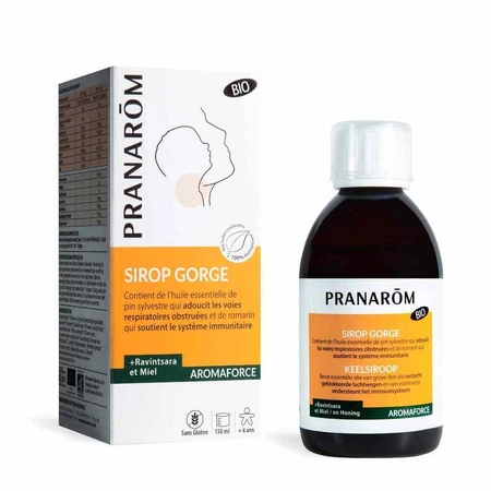 Сироп для горла Pranarôm Aromaforce з медом і равінцарою біо 150 мл: ціни та характеристики