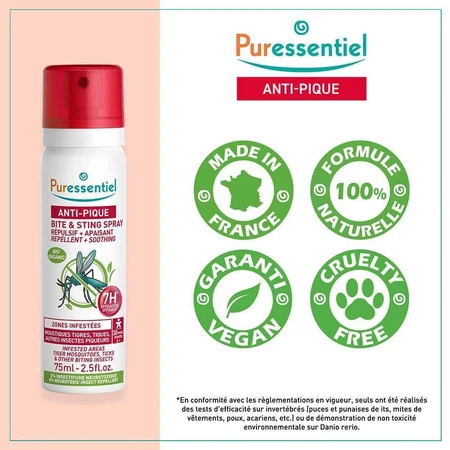 Puressentiel SOS Insects Спрей від комарів та заспокійливий спрей 75 мл: ціни та характеристики