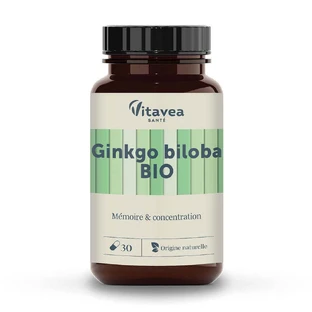 Vitavea Santé Nutri'sentiels Organic Ginkgo Biloba Memory and Concentration 30 капсул