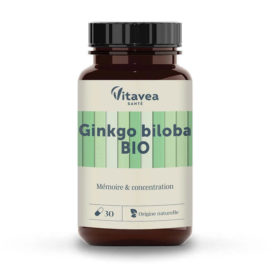 Vitavea Santé Nutri'sentiels Organic Ginkgo Biloba Memory and Concentration 30 капсул: цены и характеристики