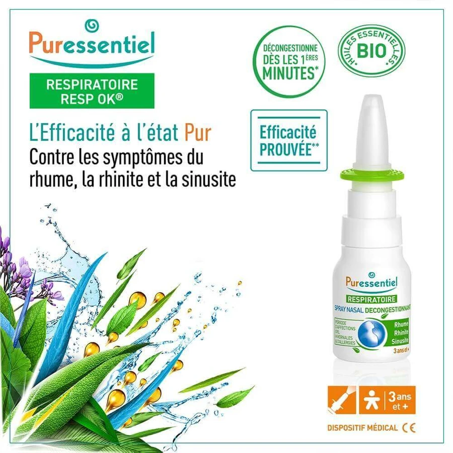 Puressentiel Дыхание Гипертонический назальный спрей 15 мл: цены и характеристики
