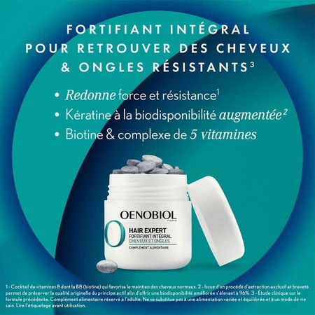 Oenobiol Hair Expert Integral Укрепление волос и ногтей 2х60 таблеток: цены и характеристики