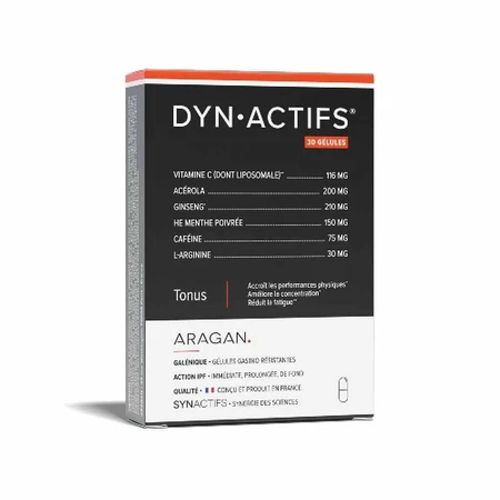 Aragan Synactifs Активний тонізуючий гель 30 гелів: ціни та характеристики