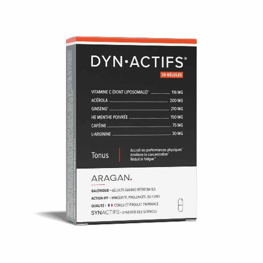 Aragan Synactifs Активний тонізуючий гель 30 гелів: ціни та характеристики