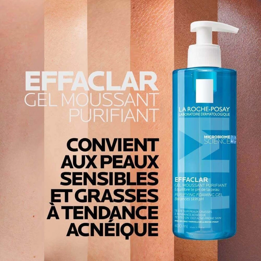 La Roche-Posay Effaclar Очищающий гель для лица пенящийся для жирной кожи, склонной к акне 400 мл: цены и характеристики