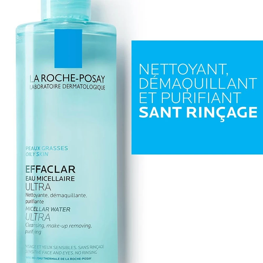 La Roche-Posay Effaclar Міцелярна вода для очищення обличчя та очей для жирної шкіри 400 мл: ціни та характеристики