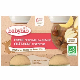 Babybio Фруктове пюре з пастернаку та шинки з 6 місяців 2х200г