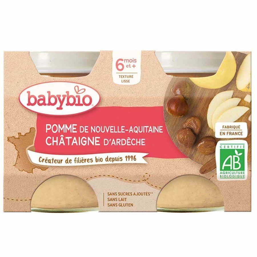 Babybio Фруктовое питание горшочек с пастернаком и ветчиной с 6 месяцев 2х200г: цены и характеристики