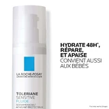 La Roche-Posay Toleriane Sensitive Зволожуючий захисний і заспокійливий лікувальний флюїд для чутливої шкіри 40 мл