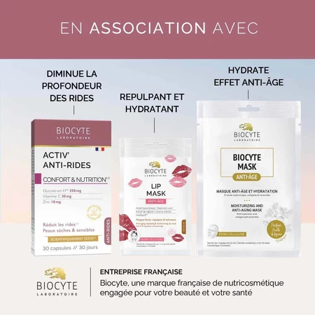Biocyte Anti-Wrinkle Сильна гіалуронова кислота проти зморшок 300 мг Зволоження 30 капсул: ціни та характеристики