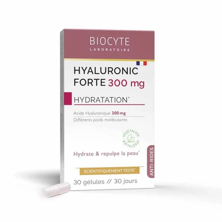 Biocyte Anti-Wrinkle Сильна гіалуронова кислота проти зморшок 300 мг Зволоження 30 капсул: ціни та характеристики