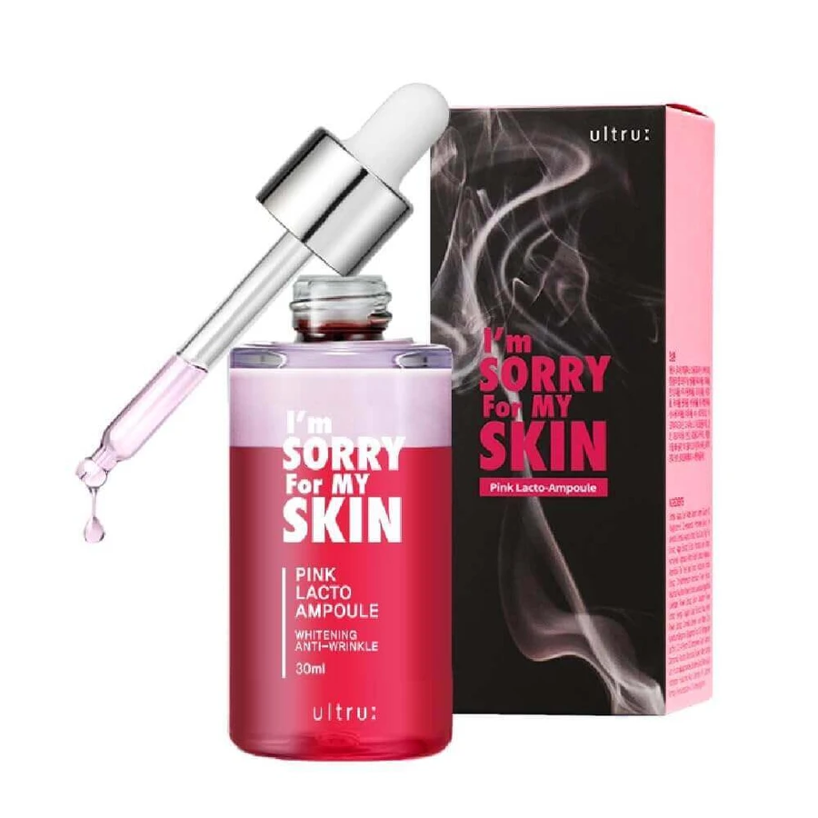 Сироватка для обличчя Pink Lacto Lacto Ampoule з лактобактеріями, 30 мл, I'm Sorry For My Skin: ціни та характеристики