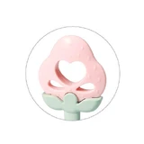 BabyOno, развивающий прорезыватель с погремушкой, клубника, от 3 месяцев, 1 штука ДЕФЕКТИРОВАННАЯ УПАКОВКА