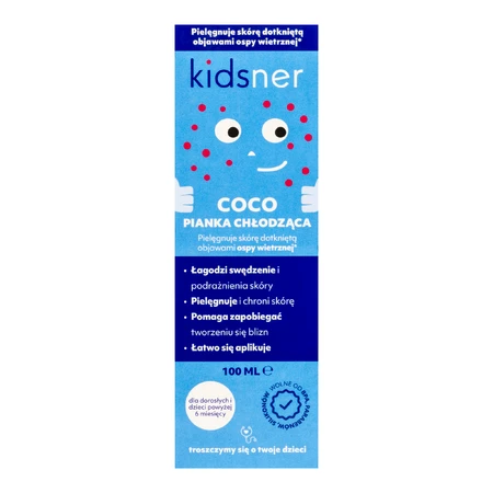 Kidsner Coco, охлаждающая пенка для ухода за кожей при оспе, с 6 месяцев, 100 мл ДЕКОРАТИВНАЯ УПАКОВКА: цены и характеристики