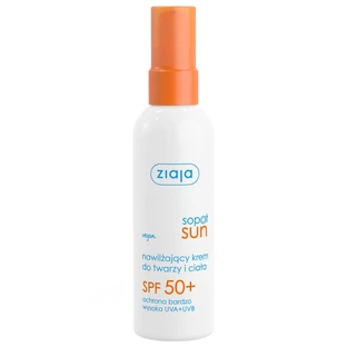 Ziaja Sopot Sun, увлажняющий крем для лица и тела, SPF 50+, 90 мл