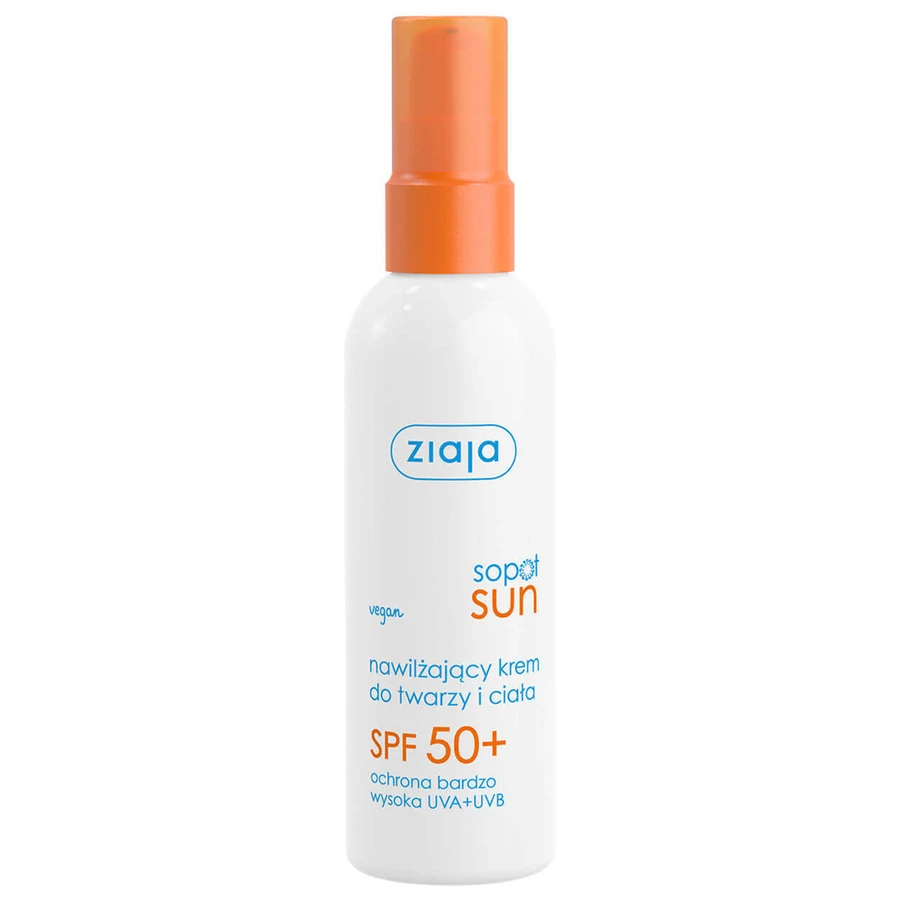 Ziaja Sopot Sun, увлажняющий крем для лица и тела, SPF 50+, 90 мл: цены и характеристики